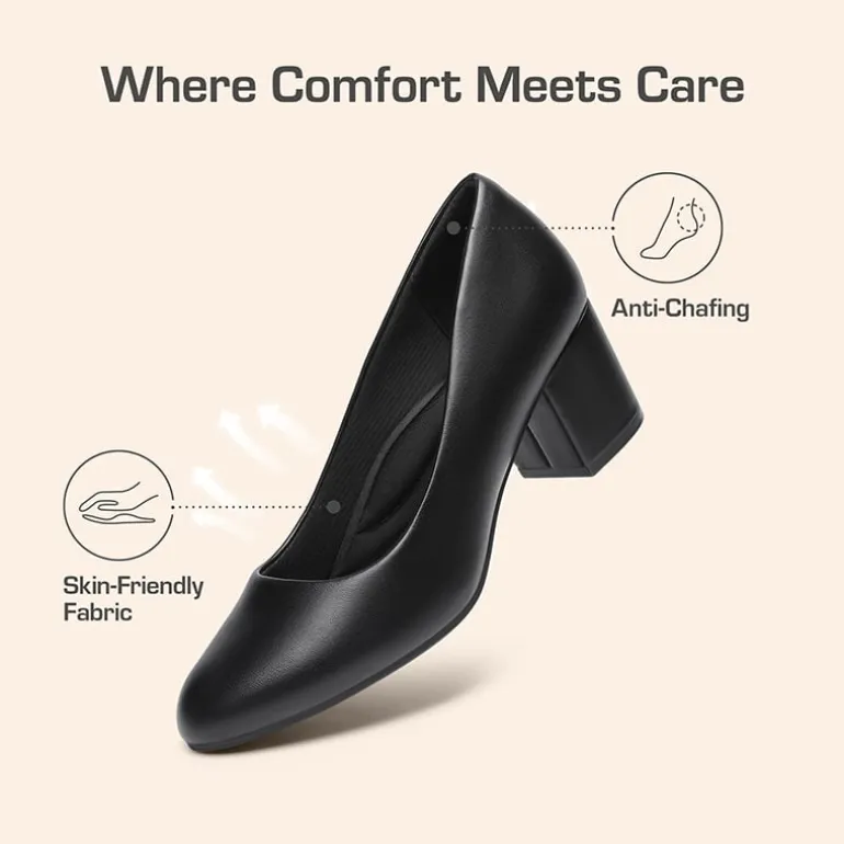 Ascenelle Non-slip Arch Support Cushioned Pumps