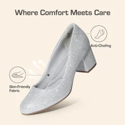 Ascenelle Non-slip Arch Support Cushioned Pumps