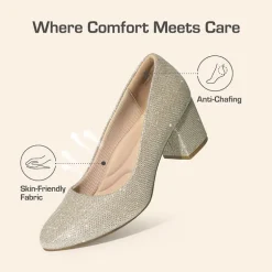 Ascenelle Non-slip Arch Support Cushioned Pumps