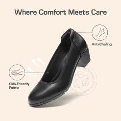 Ascenelle Non-Slip Block Work Pumps