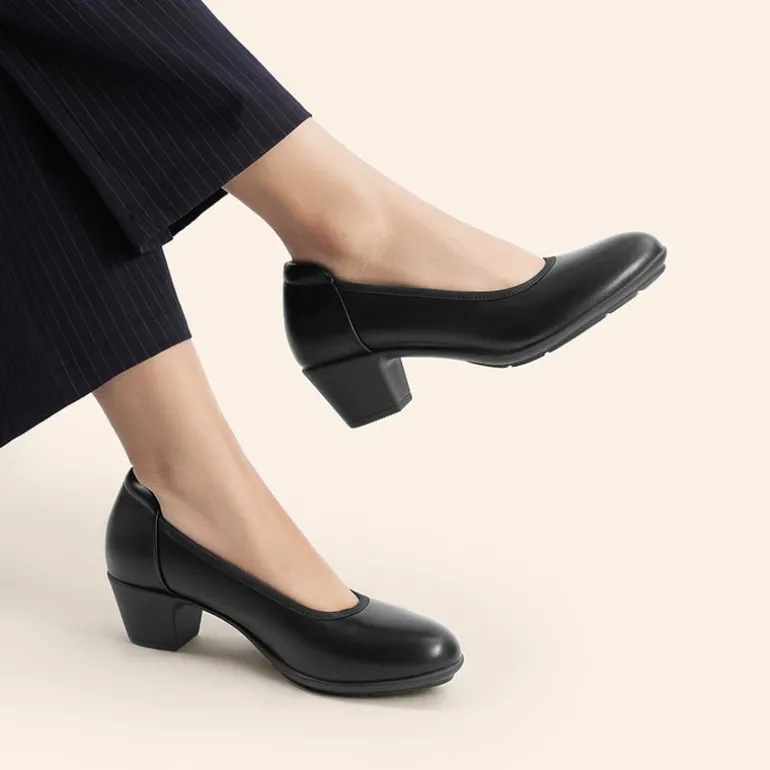 Ascenelle Non-Slip Block Work Pumps