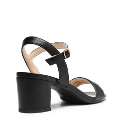 Ascenelle One Strap Open-Toe Chunky Sandals