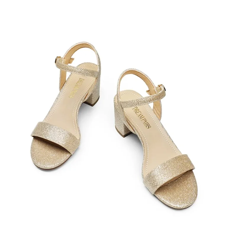 Ascenelle One Strap Open-Toe Chunky Sandals