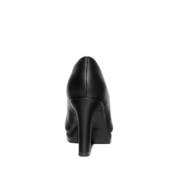 Ascenelle Platform Comfortable Mid Heel Pumps