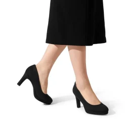 Ascenelle Platform Comfortable Mid Heel Pumps