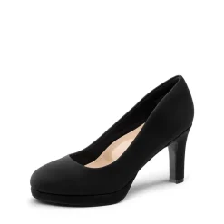 Ascenelle Platform Comfortable Mid Heel Pumps