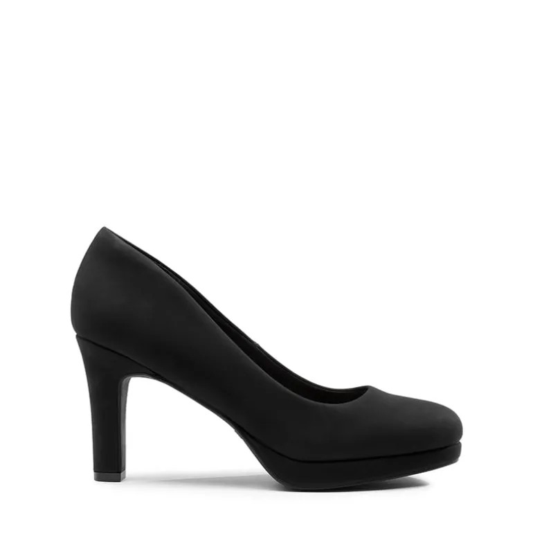 Ascenelle Platform Comfortable Mid Heel Pumps