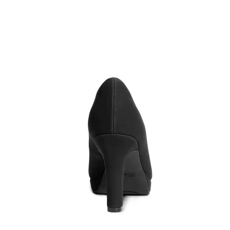 Ascenelle Platform Comfortable Mid Heel Pumps