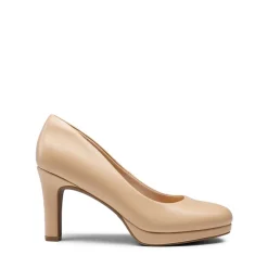 Ascenelle Platform Comfortable Mid Heel Pumps