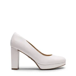 Ascenelle Round-Toe Arch Support Block Heel Pumps