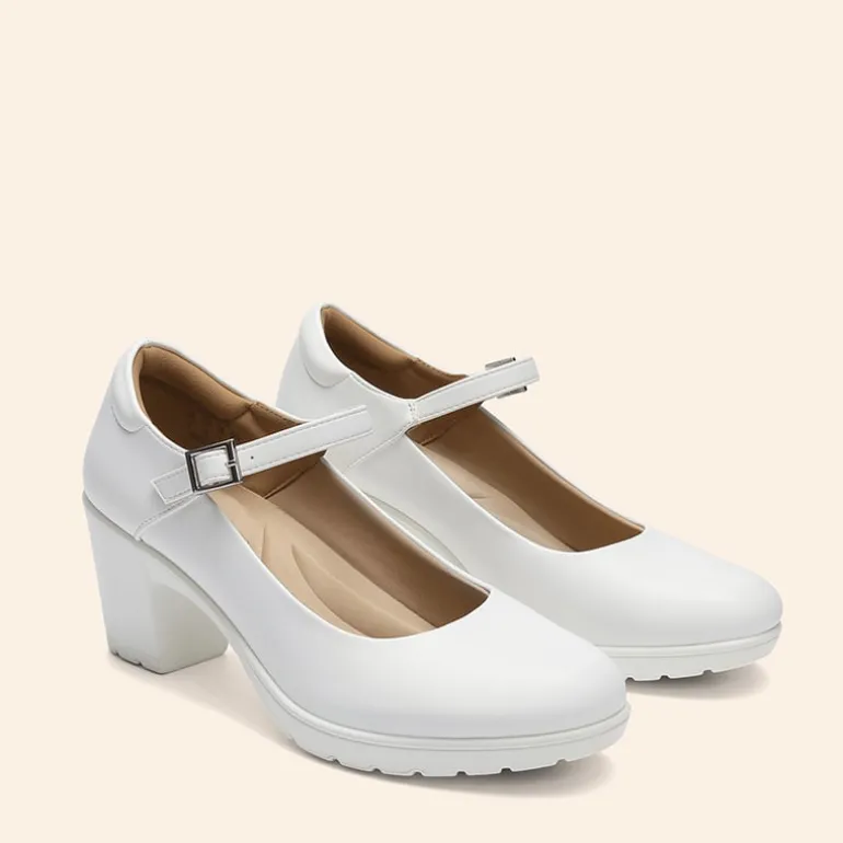 Ascenelle Round Toe Mary Jane Pumps - Edenia