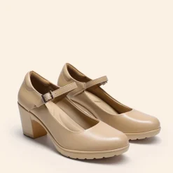 Ascenelle Round Toe Mary Jane Pumps - Edenia