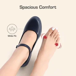 Ascenelle Round Toe Mary Jane Pumps - Edenia