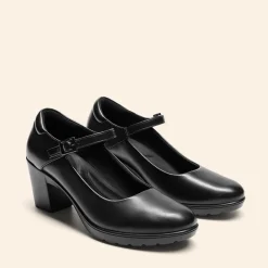 Ascenelle Round Toe Mary Jane Pumps - Edenia