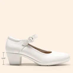 Ascenelle Slip-Resistant Arch Support Mary Jane Pumps
