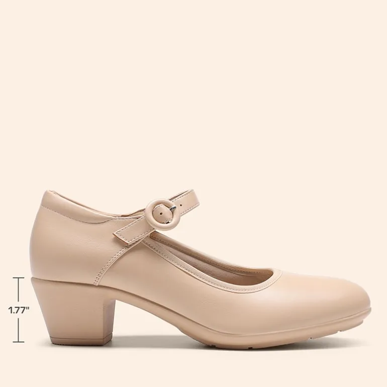 Ascenelle Slip-Resistant Arch Support Mary Jane Pumps