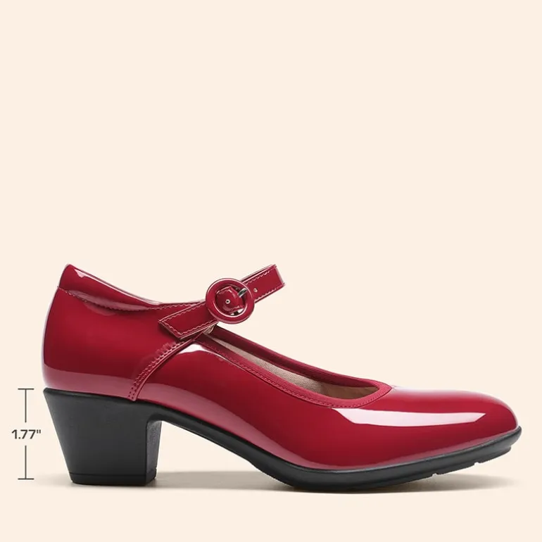 Ascenelle Slip-Resistant Arch Support Mary Jane Pumps
