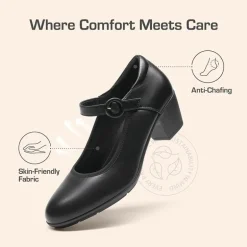 Ascenelle Slip-Resistant Arch Support Mary Jane Pumps