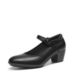 Ascenelle Slip-Resistant Arch Support Mary Jane Pumps