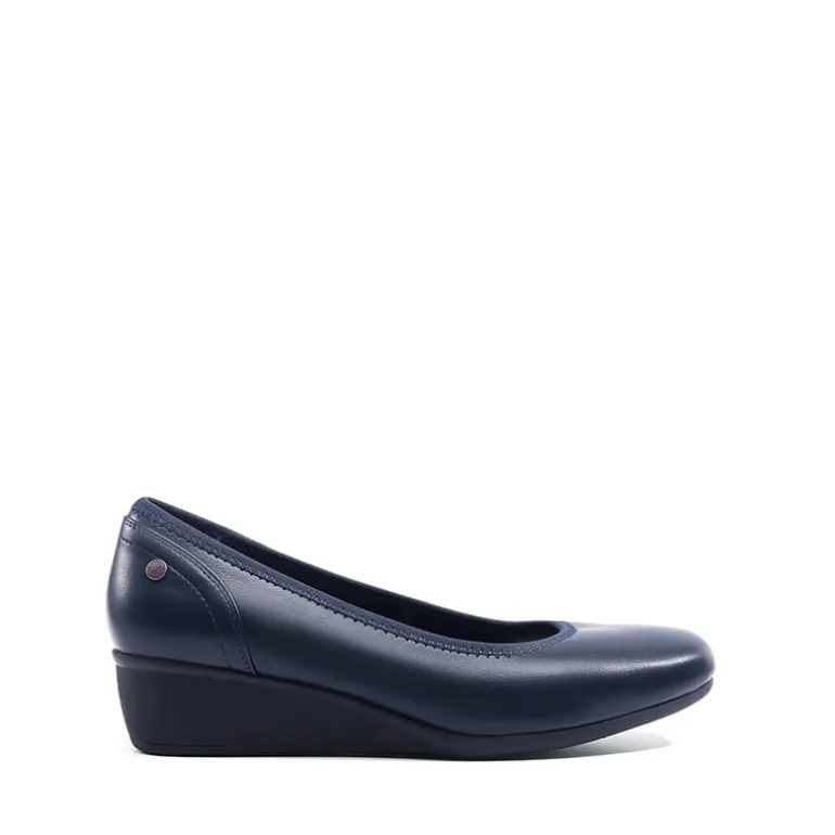 Ascenelle Square Toe Low Wedge Dress Pumps