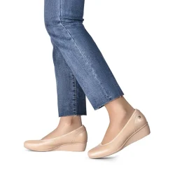 Ascenelle Square Toe Low Wedge Dress Pumps