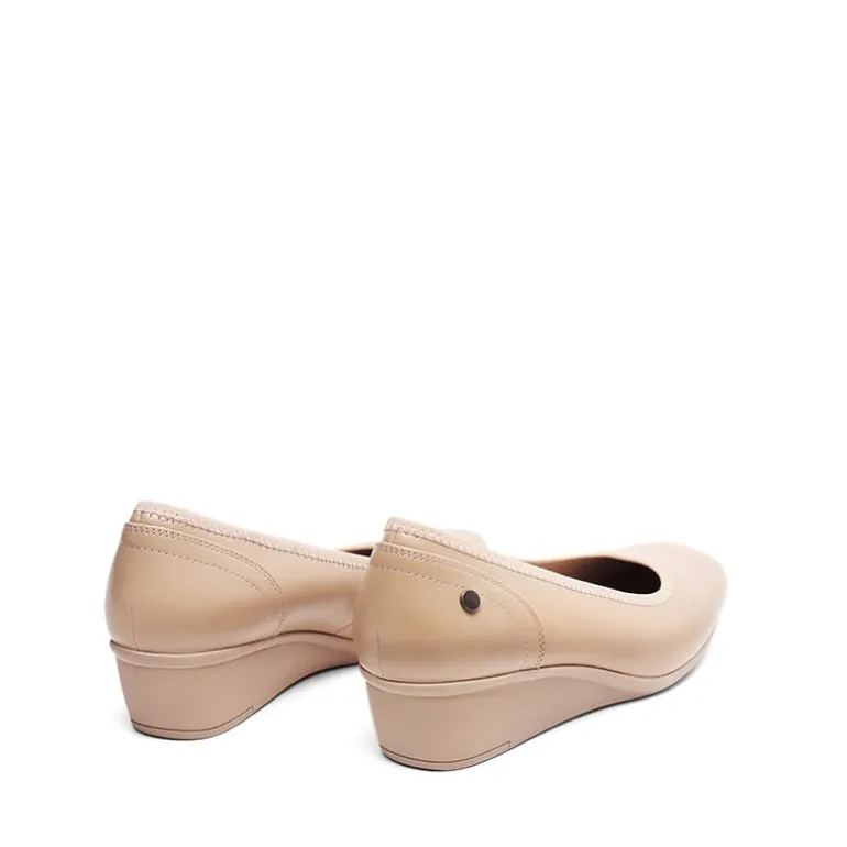 Ascenelle Square Toe Low Wedge Dress Pumps