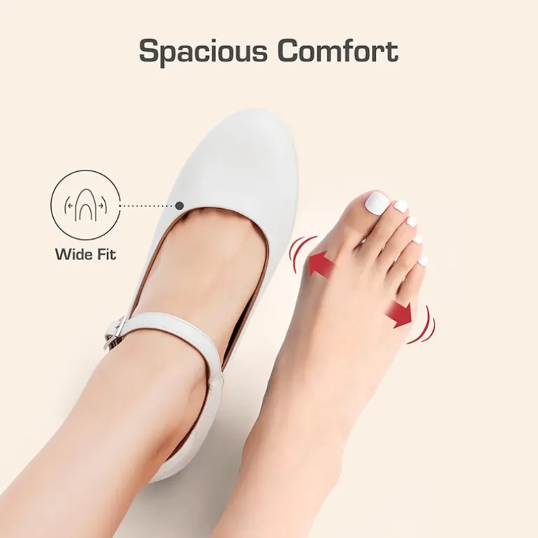 Ascenelle Wide-Toe Classic Mary Jane Pumps