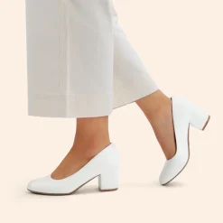Ascenelle Wide-Toe Non-slip Arch Support Cushioned Pumps