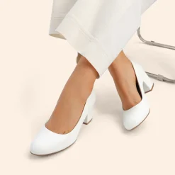 Ascenelle Wide-Toe Non-slip Arch Support Cushioned Pumps