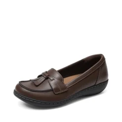 Ascenelle Women's Arch Support Slip-On Loafers