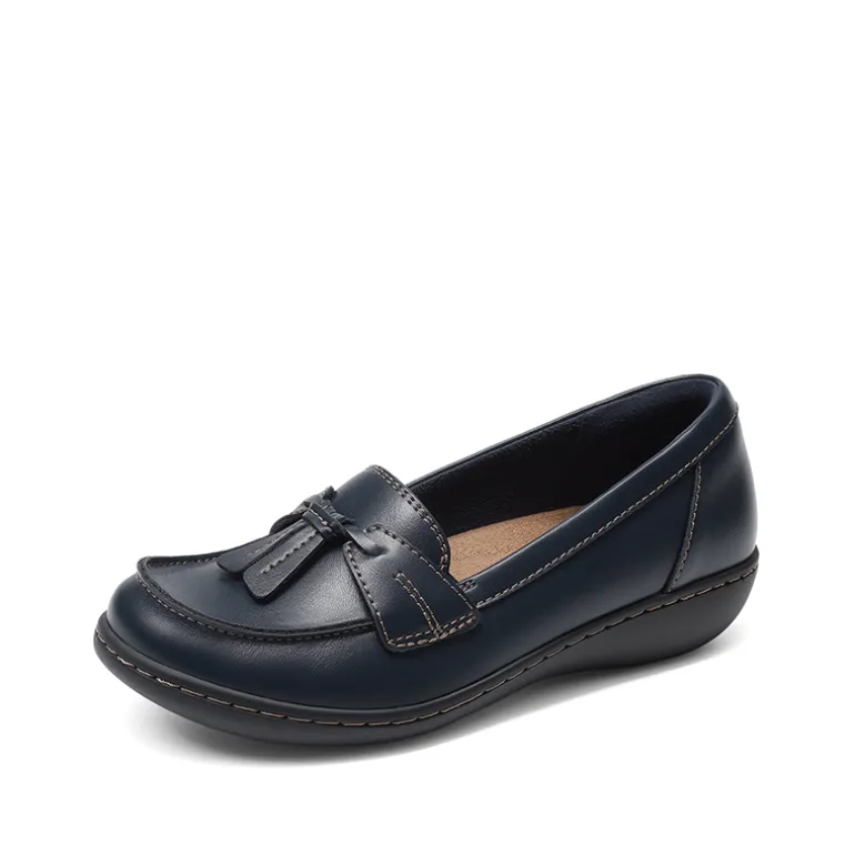 Ascenelle Women's Arch Support Slip-On Loafers