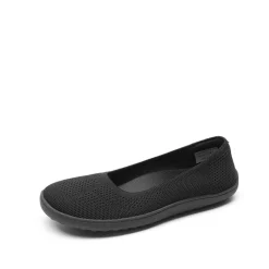 Ascenelle Women’s Arch Support Wide Toe Ballet Shoes Knit Edition