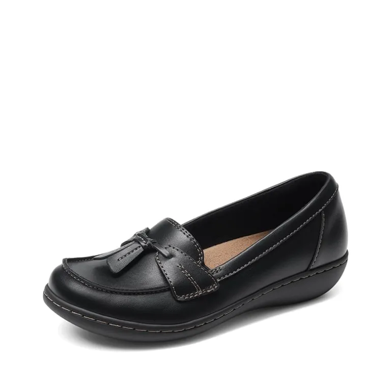 Ascenelle Women's Arch Support Slip-On Loafers