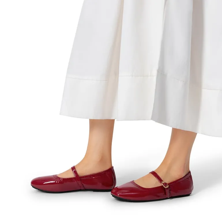 Ascenelle Women's Bendable Non-Slip Mary Jane Ballet Flats