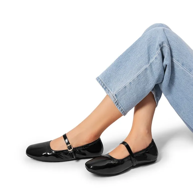 Ascenelle Women's Bendable Non-Slip Mary Jane Ballet Flats
