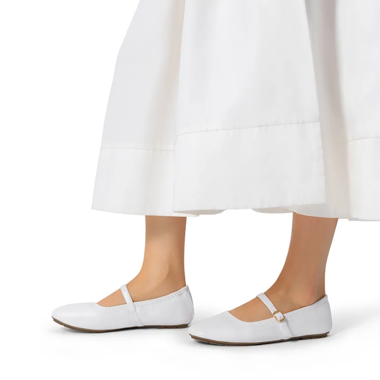 Ascenelle Women's Bendable Non-Slip Mary Jane Ballet Flats