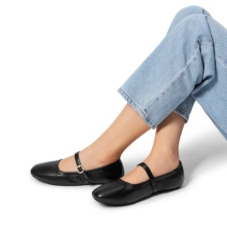 Ascenelle Women's Bendable Non-Slip Mary Jane Ballet Flats