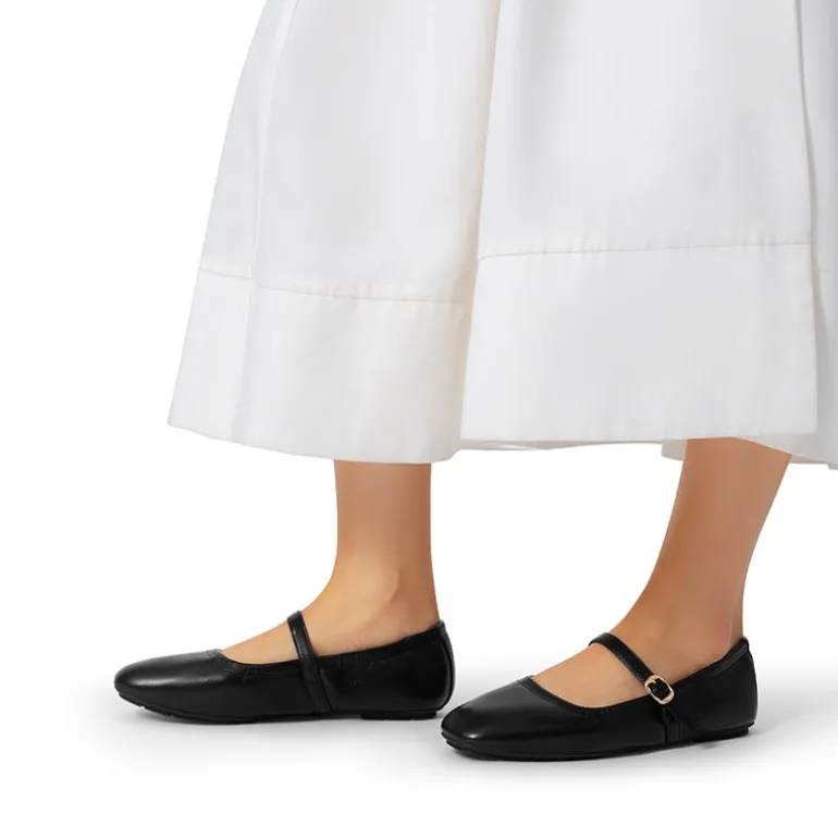Ascenelle Women's Bendable Non-Slip Mary Jane Ballet Flats