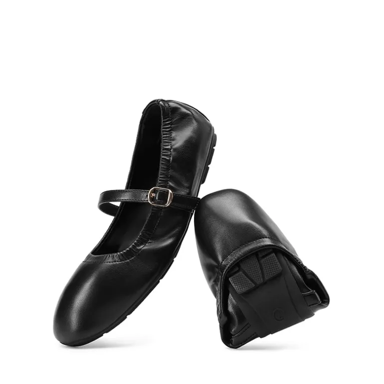 Ascenelle Women's Bendable Non-Slip Mary Jane Ballet Flats