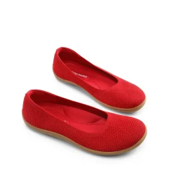 Ascenelle Women's Breathable Round Toe Flats Knit Edition