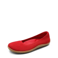 Ascenelle Women's Breathable Round Toe Flats Knit Edition