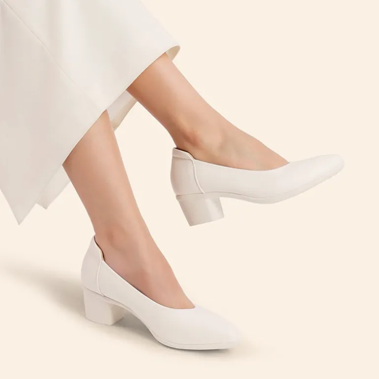 Ascenelle Women's Chunky Heel Dress Shoes