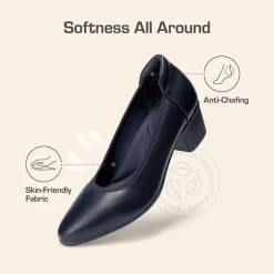 Ascenelle Women's Chunky Heel Dress Shoes