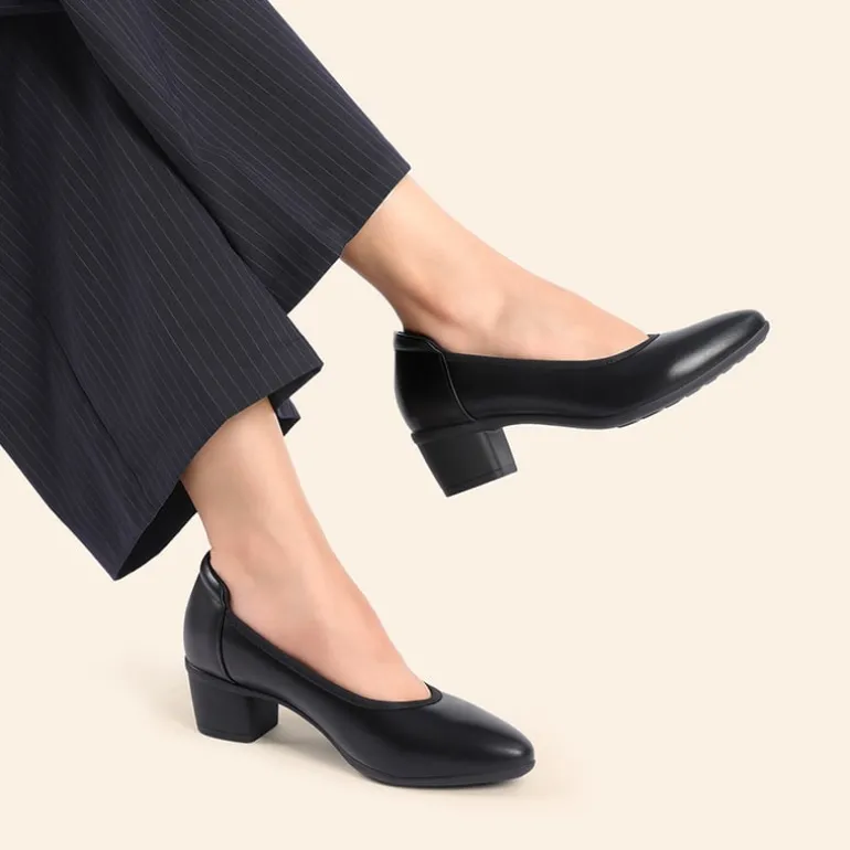 Ascenelle Women's Chunky Heel Dress Shoes