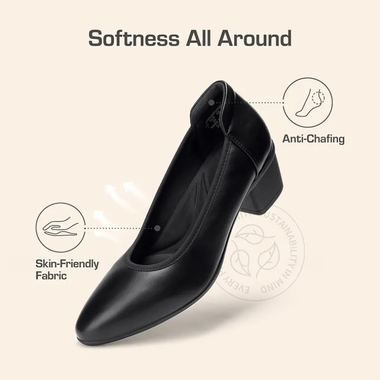 Ascenelle Women's Chunky Heel Dress Shoes