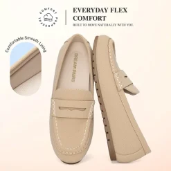 Ascenelle Women’s Comfortable Loafers with Arch Support
