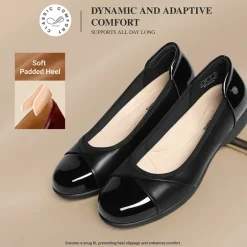 Ascenelle Women’s Comfortable Flats with Arch Support