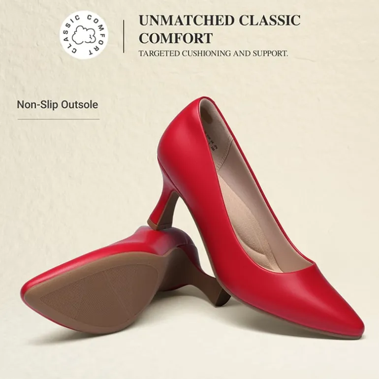 Ascenelle Women’s Comfortable Pumps with Arch Support