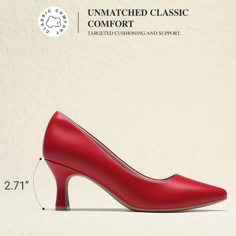 Ascenelle Women’s Comfortable Pumps with Arch Support