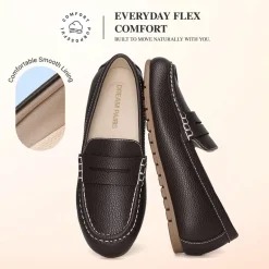 Ascenelle Women’s Comfortable Loafers with Arch Support